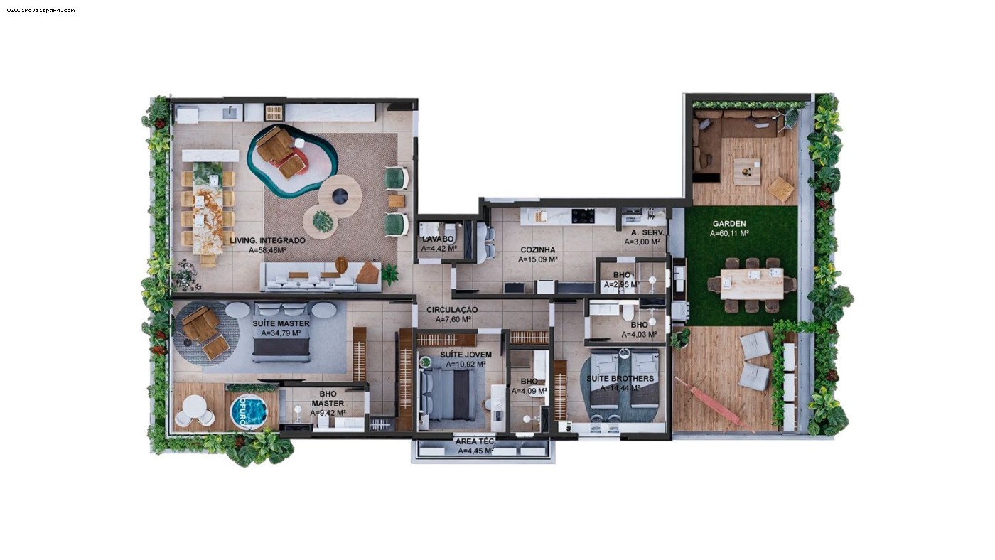 Apartamento à venda com 3 quartos, 141m² - Foto 12