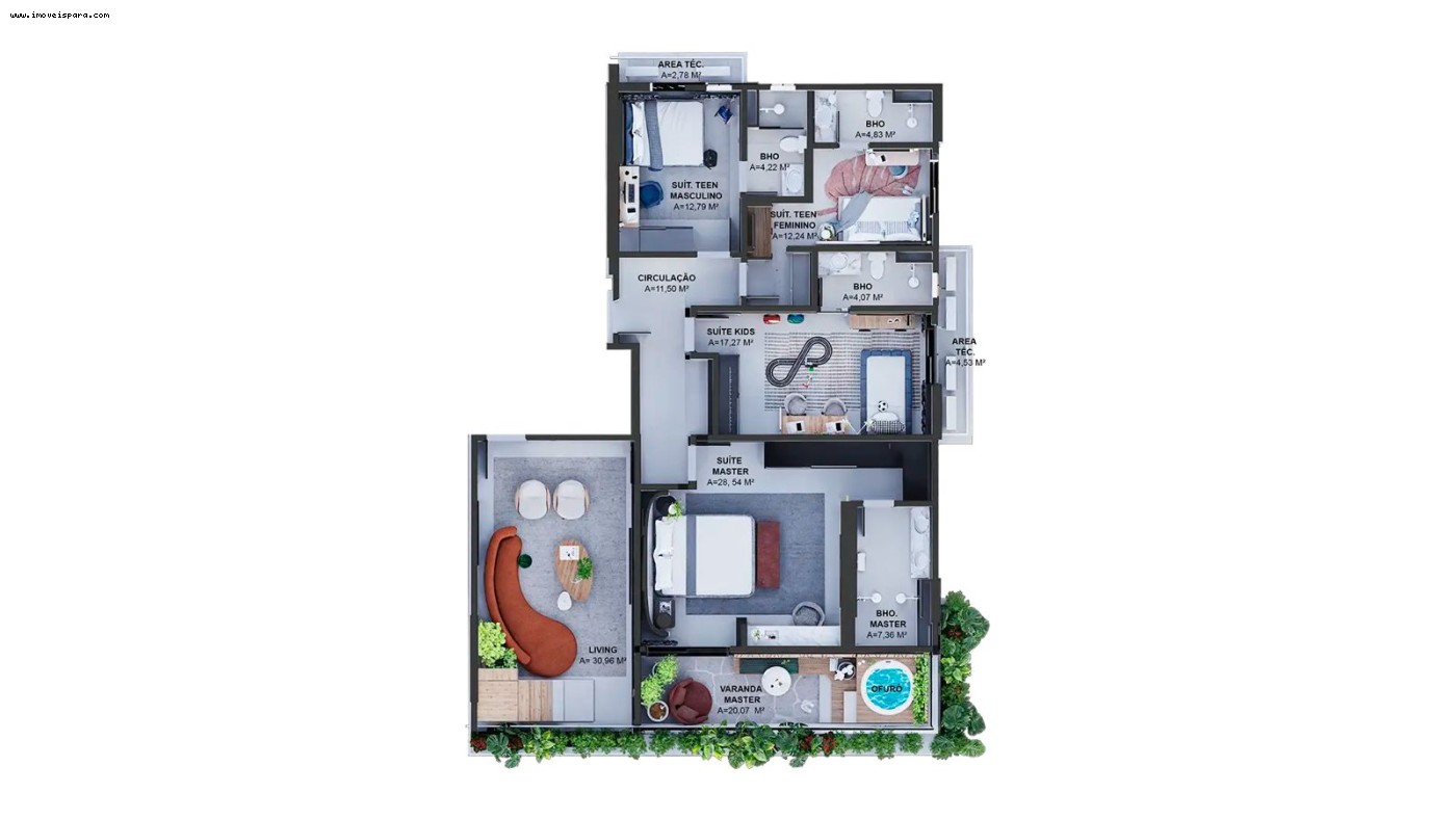 Apartamento à venda com 3 quartos, 141m² - Foto 11